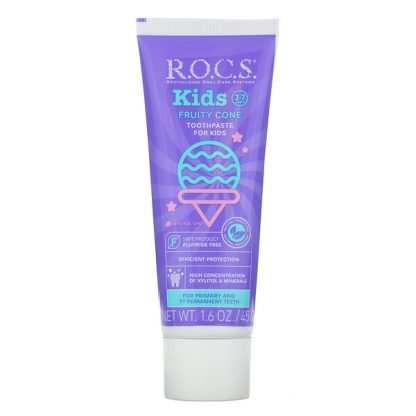 R.O.C.S., Kids, Fruity Cone Toothpaste, 3-7 Years, 1.6 oz (45 g)