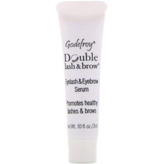 Godefroy, Double Lash & Brow, Eyelash and Eyebrow Serum, 0.1 fl oz (3 ml)