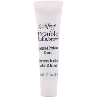 Godefroy, Double Lash & Brow, Eyelash and Eyebrow Serum, 0.1 fl oz (3 ml)