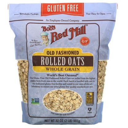 Bob's Red Mill, Old Fashioned Rolled Oats, Whole Grain, Gluten Free, 32 oz (907 g)