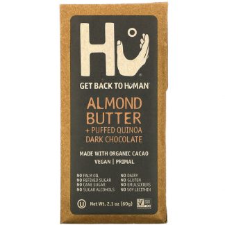 Hu, Almond Butter + Puffed Quinoa Dark Chocolate, 2.1 oz (60 g)