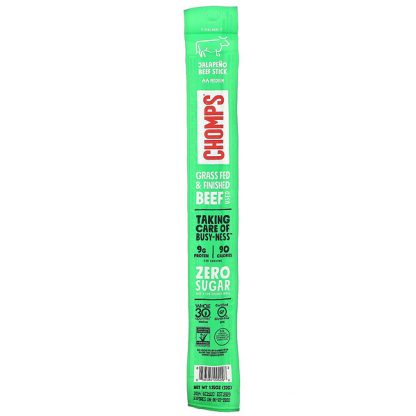 Chomps, Jalapeno Beef Stick, Medium, 1.15 oz (32 g)