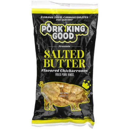 Pork King Good, Flavored Chicharrones, Salted Butter, 1.75 oz (49.5 g)