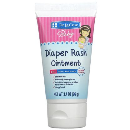 De La Cruz, Baby, Diaper Rash Ointment, Maximum Strength, 3.4 oz (96 g)