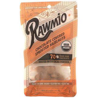 Rawmio, Chocolate Covered Sprouted Hazelnuts, 2 oz (56.7 g)