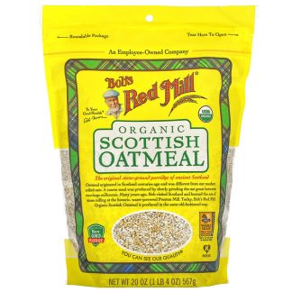 Bob's Red Mill, Organic Scottish Oatmeal, 20 oz (567 g)