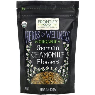 Frontier Co-op, Organic German Chamomile Flowers, 1.66 oz (47 g)