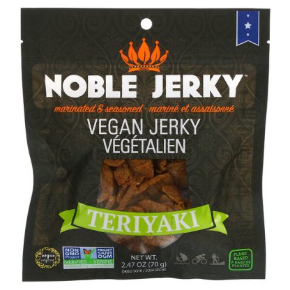 Noble Jerky, Vegan Jerky, Teriyaki, 2.47 oz (70 g)