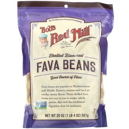 Bob's Red Mill, Fava Beans, Shelled Blanched, 20 oz (567 g)