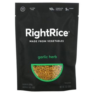 RightRice, Made From Vegetables, Garlic Herb, 7 oz (198 g)