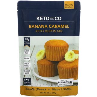 Keto and Co, Keto Muffin Mix, Banana Caramel, 8.8 oz (251 g)