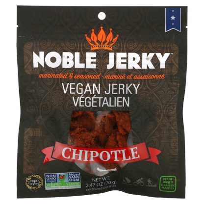 Noble Jerky, Vegan Jerky, Chipotle, 2.47 oz (70 g)