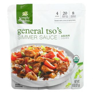 Simply Organic, General Tso's Simmer Sauce, Asian Dishes, 8 oz (227 g)