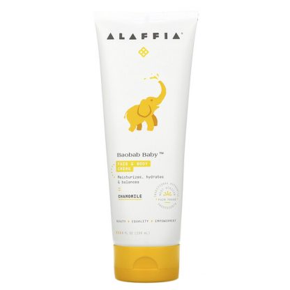 Alaffia, Baobab Baby, Face & Body Creme, Chamomile, 8 fl oz (236 ml)