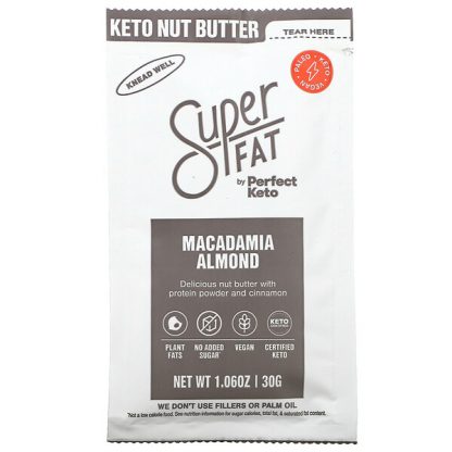 SuperFat, Keto Nut Butter, Macadamia Almond, 1.06 oz (30 g)