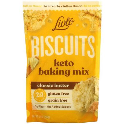 Livlo, Biscuits, Keto Baking Mix, Classic Butter, 9.4 oz (266 g)