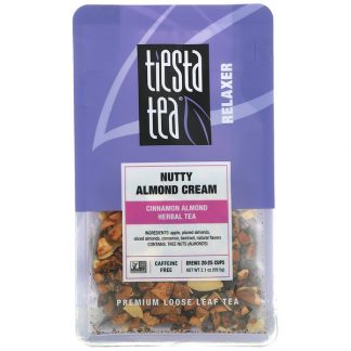 Tiesta Tea Company, Premium Loose Leaf Tea, Nutty Almond Cream, Caffeine Free, 2.1 oz (59.5 g)