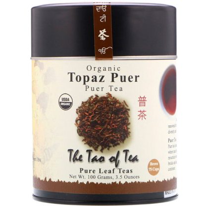 The Tao of Tea, Organic Puer Tea, Topaz Puer, 3.5 oz (100 g)