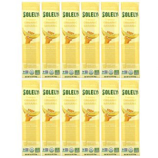 Solely, Organic Fruit Jerky, Banana, 12 Strips, 0.8 oz (23 g) Each