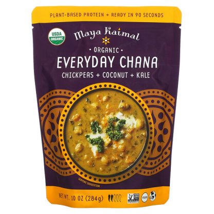 Maya Kaimal, Organic Everyday Chana, Chickpeas + Coconut + Kale, 10 oz (284 g)