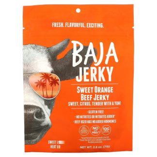 Baja Jerky, Beef Jerky, Sweet Orange, 2.5 oz (71 g)