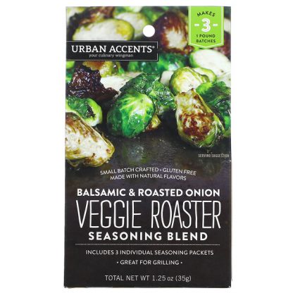 Urban Accents, Veggie Roaster Seasoning Blend, Balsamic & Roasted Onion, 1.25 oz (35 g)