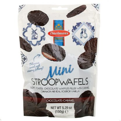 Daelmans, Mini Stroopwafels, Chocolate Caramel, 5.29 oz (150 g)