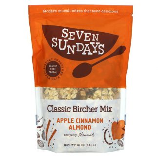 Seven Sundays, Classic Bircher Mix, Apple Cinnamon Almond, 12 oz (340 g)