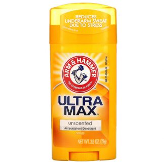 Arm & Hammer, UltraMax, Solid Antiperspirant Deodorant, Unscented, 2.6 oz (73 g)