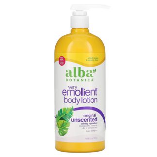 Alba Botanica, Very Emollient Body Lotion, Original, Unscented, 32 oz (907 g)