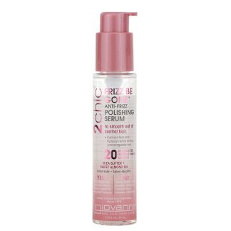 Giovanni, 2chic, Frizz Be Gone Anti-Frizz Polishing Serum, Shea Butter + Sweet Almond Oil, 2.75 fl oz (81 ml)