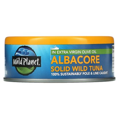 Wild Planet, Albacore Solid Wild Tuna In Extra Virgin Olive Oil, 5 oz (140 g)