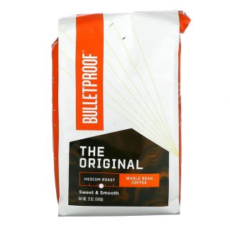 BulletProof, Coffee, The Original, Whole Bean, Medium Roast, 12 oz (340 g)