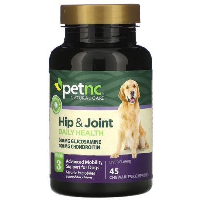 petnc NATURAL CARE, Hip & Joint, Level 3, Liver, 45 Chewables