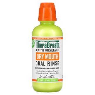 TheraBreath, Dry Mouth Oral Rinse, Tingling Mint, 16 fl oz (473 ml)