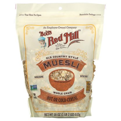 Bob's Red Mill, Muesli, Old Country Style, Whole Grain, 18 oz (510 g)