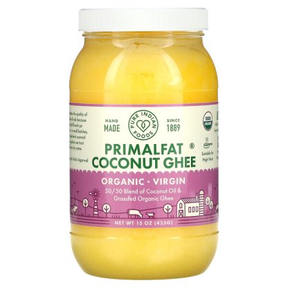 Pure Indian Foods, Organic & Virgin PrimalFat Coconut Ghee, 15 oz (425 g)