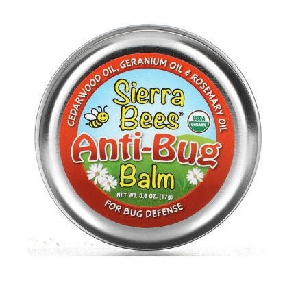 Sierra Bees, Anti-Bug Balm, Cedarwood, Geranium & Rosemary Oil, 0.6 oz (17 g)