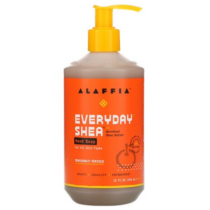 Alaffia, Everyday Shea, Hand Soap, Mandarin Mango, 12 fl oz (354 ml)