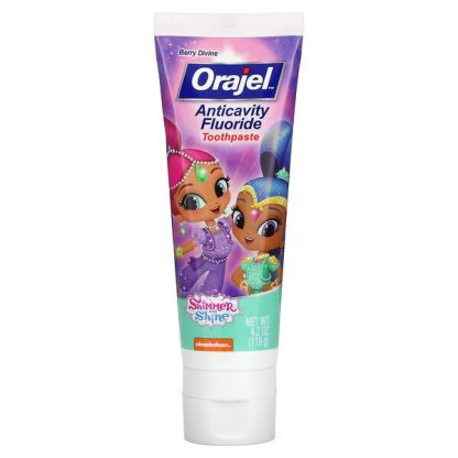 Orajel, Shimmer & Shine Anticavity Fluoride Toothpaste, Berry Divine, 4.2 oz (119 g)