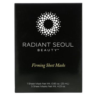 Radiant Seoul, Firming Beauty Sheet Mask, 5 Sheet Masks, 0.85 oz (25 ml) Each