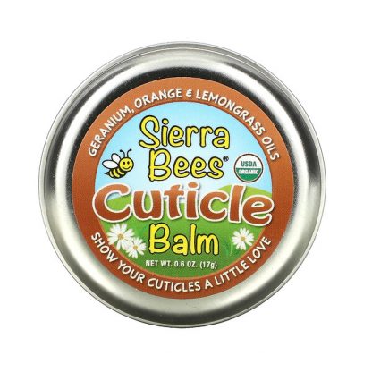 Sierra Bees, Cuticle Care Balm, Geranium, Orange & Lemongrass, 0.6 oz (17 g)