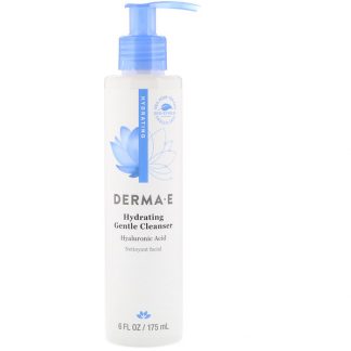 Derma E, Hydrating Gentle Cleanser, Hyaluronic Acid, 6 fl oz (175 ml)