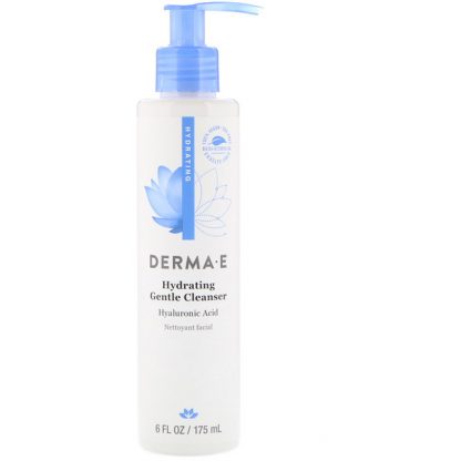 Derma E, Hydrating Gentle Cleanser, Hyaluronic Acid, 6 fl oz (175 ml)