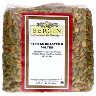 Bergin Fruit and Nut Company, Pepitas Roasted & Salted, 14 oz (397 g)