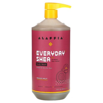 Alaffia, Everyday Shea, Body Wash, Passion Fruit, 32 fl oz (950 ml)