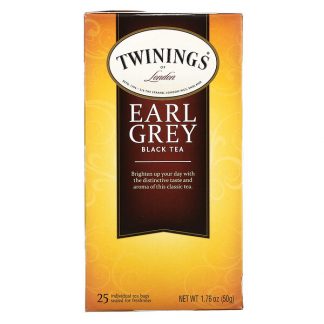 Twinings, Earl Grey Black Tea, 25 Tea Bags, 1.76 oz (50 g)