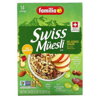 Familia, Swiss Muesli, No Added Sugar, 29 oz (822 g)