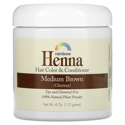 Rainbow Research, Henna, Hair Color and Conditioner, Medium Brown (Chestnut), 4 oz (113 g)