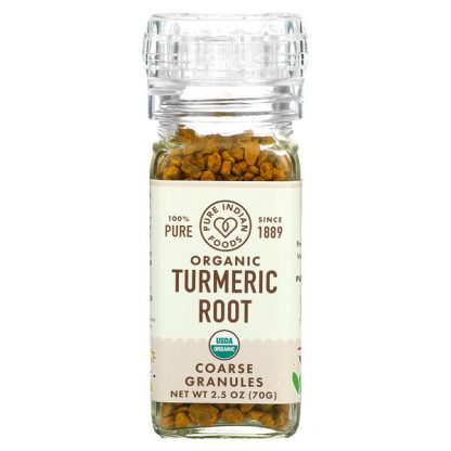 Pure Indian Foods, Organic Turmeric Root, Coarse Granules, 2.5 oz (70 g)